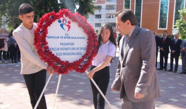 Pazaryeri’nde 19 Mayıs Kutlamaları Çelenk Koyma Töreniyle Başladı