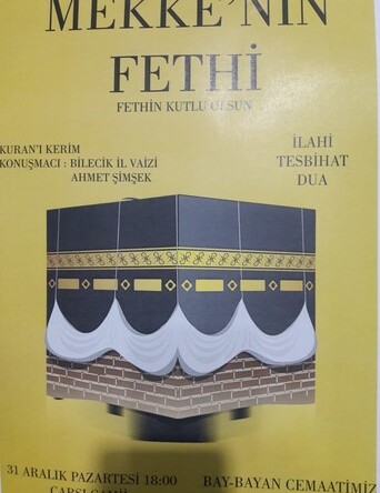 PAZARYERİ’NDE MEKKE’NİN FETHİ PROGRAMI