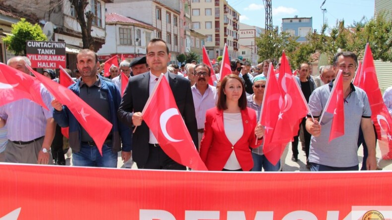 Pazaryeri Halkı 15 Temmuz Demokrasi ve Milli Birlik Günü İçin Yürüdü