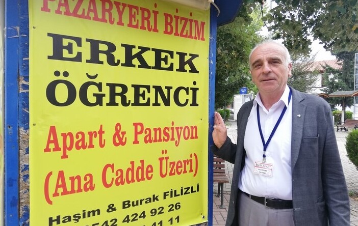 PAZARYERİ BİZİM ERKEK APARTTAN ÖĞRENCİYE AİLE ORTAMI İÇİNDE HİZMET