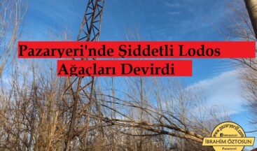 PAZAYERİ İLÇESİNDE ŞİDDETLİ LODOS ZARAR VERDİ