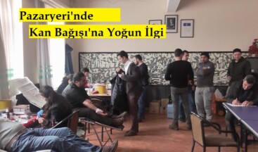 Pazaryeri’nde Vatandaşlardan Kan Bağış’ına Yoğun İlgi