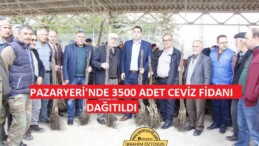 Pazaryeri’nde 3 Bin 500 Ceviz Fidanı Dağıtıldı