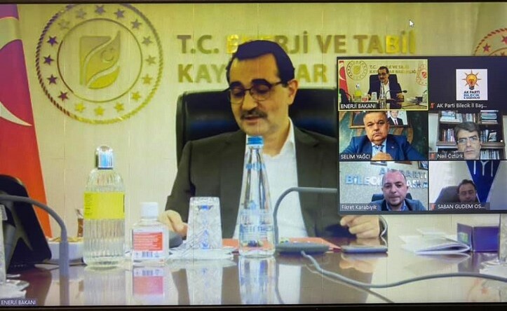 Pazaryeri Belediye Başkanı Tekin, Bakan Dönmez ile Telekonferansa Katıldı