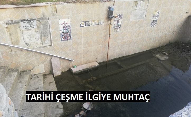 Asırlık Kocapınar Çeşmesinin İçler Acısı Hali