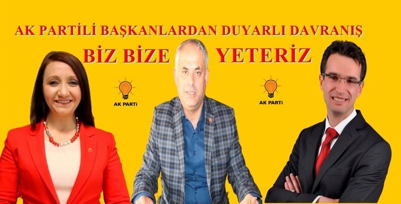 AK PARTİLİ BAŞKANLARDAN  BİZ BİZE YETERİZ KAMPANYASINA DESTEK