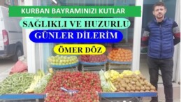 PAZARYERİ LİDER MANAV ÖMER DÖZ BAYRAM DOLAYISIYLA BİR MESAJ YAYIMLADI