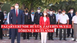 Pazaryeri İlçesinde 30 Ağustos Zafer Bayramı Kutlamaları(fotoğraflı)