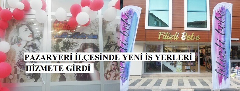 Pazaryeri İlçesinde 3 İş yeri daha hizmete girdi