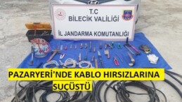 Kablo Farelerine Jandarma’dan Suç üstü