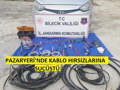 Kablo Farelerine Jandarma’dan Suç üstü