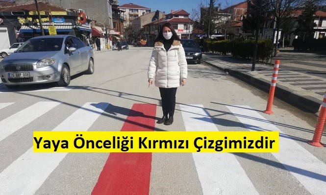 Pazaryeri İlçesinde “Yaya Önceliği Kırmızı Çizgimizdir” Uygulaması