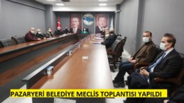 Pazaryeri Belediye Meclisi 15 Gündem Maddesi ile Toplandı