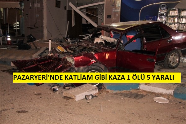 Pazaryeri’nde Katliam Gibi Kaza 5  yaralı 1 Ölü