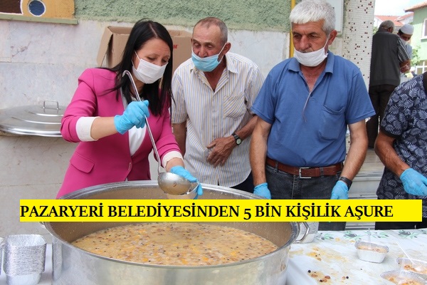 Pazaryeri Belediyesinden 2800 Haneye Aşure İkramı