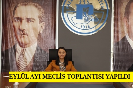 PAZARYERİ BELEDİYE MECLİSİ EYLÜL AYI TOPLANTISI