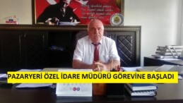 Pazaryeri Özel İdare Müdürü Öztürk görevine başladı