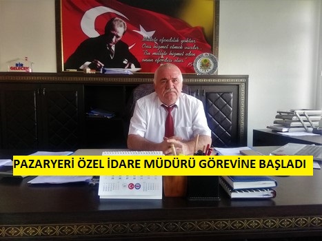 Pazaryeri Özel İdare Müdürü Öztürk görevine başladı