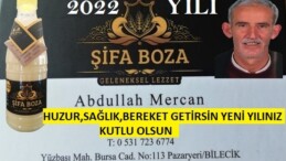 ŞİFA BOZA HAYIRLI YILLAR DİLER