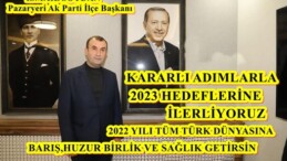 AK PARTİ İLÇE BAŞKANI SOYDAN’IN YENİ YIL MESAJI