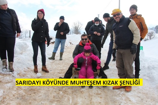 SARIDAYI KÖYÜNDE MUHTEŞEM KIZAK ŞENLİĞİ