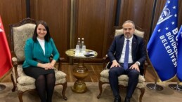 Başkan Tekin, Bursa Büyükşehir Belediye Başkanı Aktaş’ı Ziyaret etti