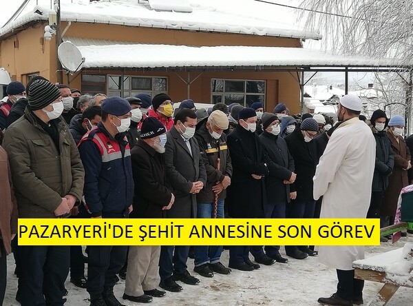 Pazaryeri’nde Şehit Annesine Son Görev