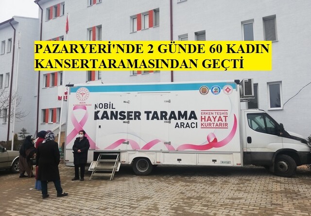 Pazaryeri’nde  2 Günde 60 Kadın’a Kanse Taraması