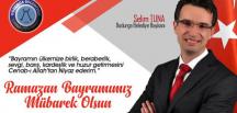 Dodurga Belediye Başkanı Selim Tuna  Ramazan Bayramı dolayısıyla bir mesaj yayınladı