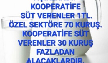 PAZARYERİ SÜT BİRLİĞİ BAŞKANI KARAKAŞ’TAN AÇIKLAMA