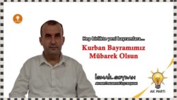 Ak Parti Pazaryeri İlçe Başkanı Soydan’ın Kurban Bayramı Mesajı