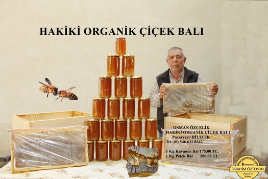 Saf Anadolu Irkı Arılardan Üretilen Organik Çiçek Balı Satışta