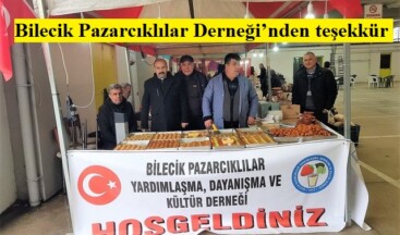 Bilecik Pazarcıklılar Derneği’nden teşekkür