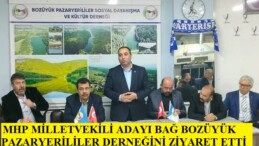MHP Milletvekili Aday Bağ, Bozüyük Pazaryerililer Derneğini Ziyaret Etti