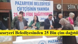 Pazaryeri Belediyesinden 25 Bin çim dağıtıldı