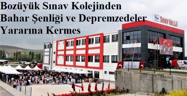Bozüyük Sınav Kolejinden Bahar Şenliği ve Depremzedeler Yararına Kermes