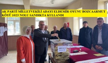 Ak Parti Milletvekili Adayı Eldemir Oyunu Köyünde Kullandı