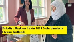 Belediye Başkanı Tekin 1014 Nolu Sandıkta Oyunu Kullandı