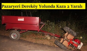Pazaryeri Dereköy Yolunda Kaza 2 Yaralı