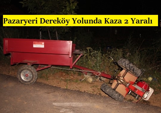 Pazaryeri Dereköy Yolunda Kaza 2 Yaralı