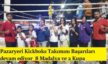 Pazaryeri Kickboks Takımını Başarıları devam ediyor  8 Madalya ve 2 Kupa 