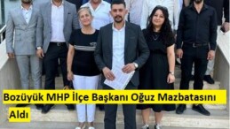 Bozüyük MHP İlçe Başkanı Oğuz Mazbatasını Aldı