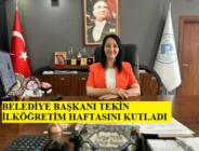 BELEDİYE BAŞKANI TEKİN İLKÖĞRETİM HAFTASINI KUTLADI