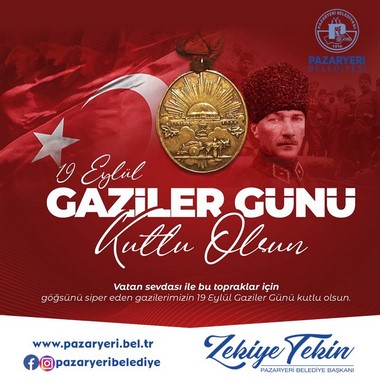 Belediye Başkanı Tekin’in Gaziler Günü Kutlaması