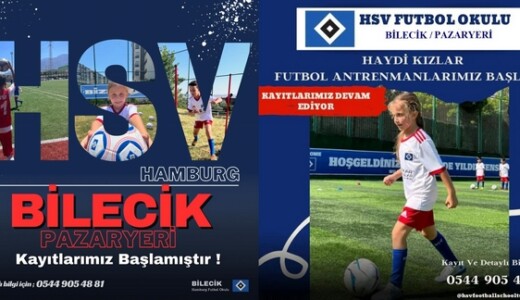 HSV Hamburg Pazaryeri Futbol Okulu Çok Yakında İlçemizde Faaliyetlerine Başlıyor.