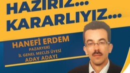 M.Hanefi Erdem Ak Partiden İl Genel Meclis Aday Adayı