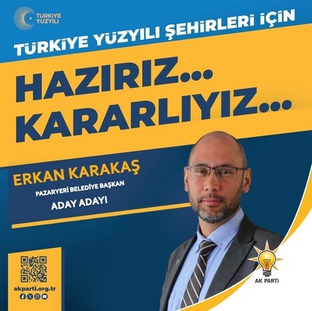 AK PARTİ BELEDİYE BAŞKAN ADAY ADAYI ERKAN KARAKAŞ’TAN RESMİ BAŞVURU