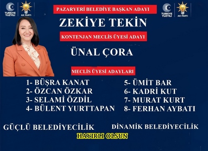 BELEDİYE BAŞKANI ZEKİYE TEKİN VE MECLİS ÜYELERİ