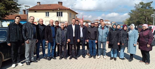 CHP Pazaryeri Belediye Başkan Adayı Şahinoğlu ve Ekibinden esnaf ziyareti