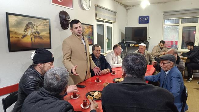 Umut Eren Gümüşdere köyünde projelerini anlattı